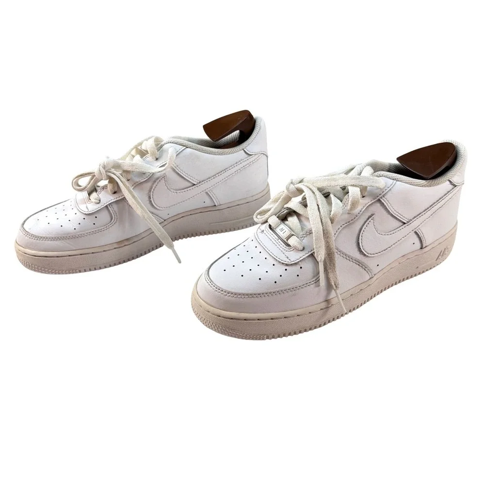 Nike Air Force 1 Low White Sneakers Youth Size 7Y Athletic Shoes